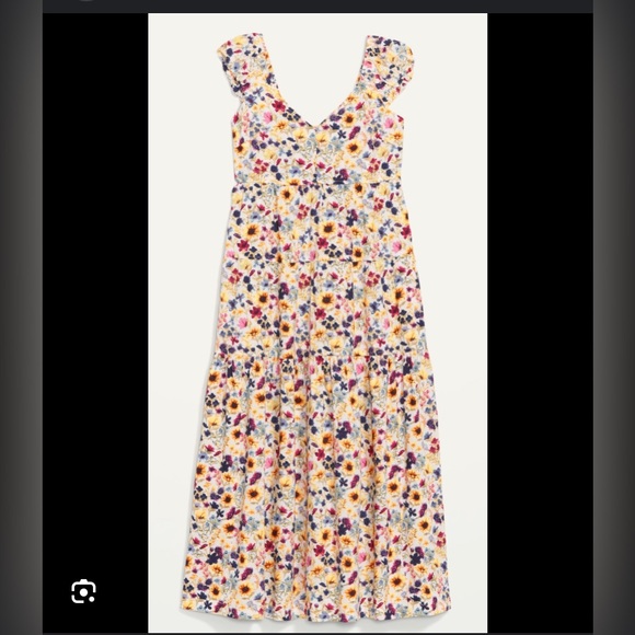 Old Navy Dresses & Skirts - NWOT Old Navy Sunflower Spring Ditsy Floral Tiered Cottagecore Maxi Dress. XL